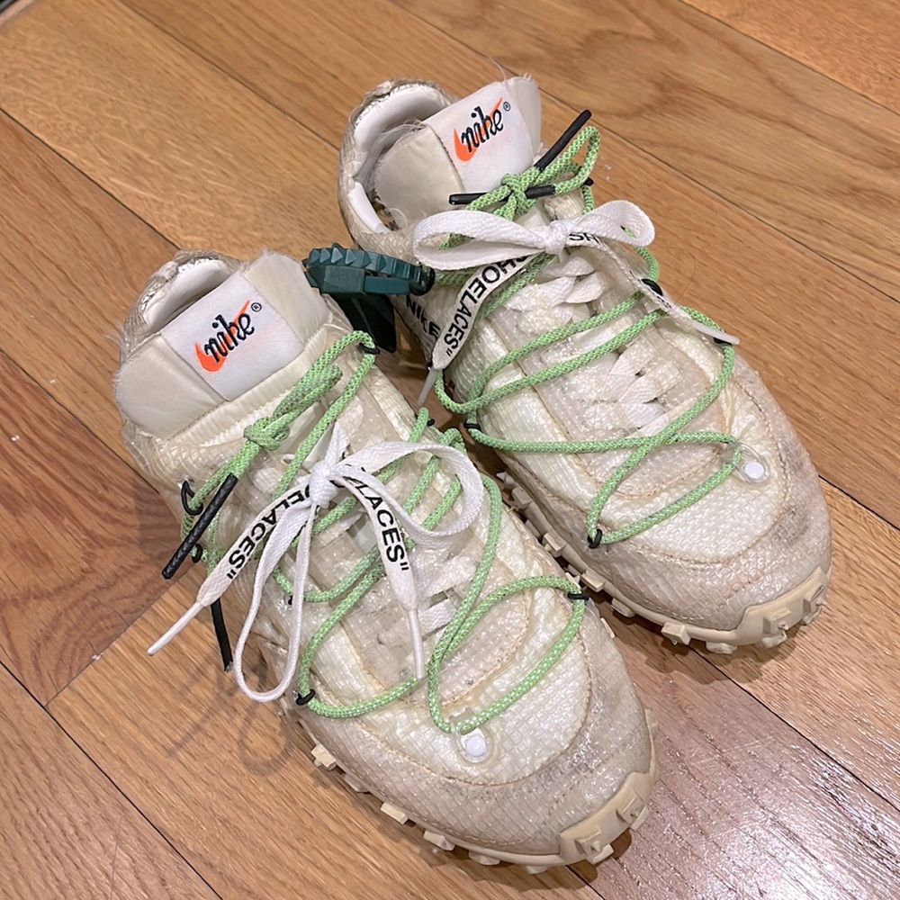 Nike * off white waffle racer sneaker size 5.5